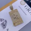 Iced Out Vvs Lab Diamonds Moissanite Hip Hop Gold Dream Chaser Pendant