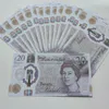 Reino unido libra gbp britânico prop dinheiro festivo festa suprimentos brinquedos de dinheiro falso 10 20 50 dólar euro falso-boletos 100 unidades/pacote