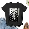 Polos De Mujer Sky And Water II By M.C.Camiseta de Escher, ropa estética, camisetas Vintage para mujer, corte holgado