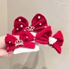 Haarschmuck Kinder Rote Schleife Haarnadel Allgleiches Krone Plüsch Alten Stil Perle Baby Kopfbedeckung Hanfu Sticks