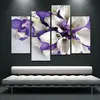 Schilderijen Conisi Print 4 Panelen PaarsWitte Iris Op Canvas Poster Nordic Bloemen Wall Art Schilderen Home Decor Voor Slaapkamer Decorati266C