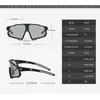 Lunettes de sport photochromiques pour hommes et femmes lunettes de vélo polarisées montagne VTT cyclisme UV400 lunettes de soleil lunettes de route de vélo ldd240313