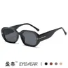 mens designer sunglasses for women 2023 New T-shaped Rectangle Sunglasses Narrow Show Glasses SUNGLASSES