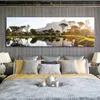 Beautiful Sunset Landscape Canvas Paintings Posters And Prints Wall Art Canvas Pictures for Bed Room Cuadros Home Decoration260x