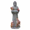 Skulpturen Vogelhäuschen Francis Garden St Statue Outdoor Bad Skulptur Statuen Clearance Bowl Figur Religiöse Fütterung Rasendekoration