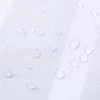 カーテンペバホワイトストライプバススクリーンプラスチックモダンシャワーカーテン用バスルームシャワーのアクセサリー防水型プルーフバスカーテン