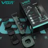 VGR Hair Clipper Professional Hair Trimmer Draadloze kapper haar snijmachine digitale display kapsel trimmer voor mannen V-696 240306