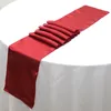 10pc Satin Table Runners For Home Banquet Wedding Party Supplies Dining Runner Decoration chemin de table Multicolor 240307