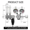 Outils Régulateur de Co2 pour aquarium Réducteur de pression de Co2 Vae Compteur à bulles Solénoïde Vae Contrôle de Co2 Régulation de pression bipolaire 100240v