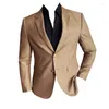 Costumes pour hommes Blazer Vestes pour hommes de haute qualité coréenne vêtements de luxe mode deux boutons slim fit costume décontracté manteaux affaires vêtements de cérémonie