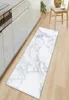 CushionDecorative Pillow Black White Marble Printed Floor Mat Welcome Doormat Anti Slip Kitchen Carpet Outdoor Hallway8985245