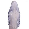 Bridal Veils Flower Veil For Bachelorette Party Pearls Wedding Studded Head Covering