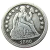 US Liberty Seated Dime 1860 P S Craft Silver Plated Copy Coins metal dies manufacturing factory 229S