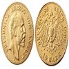 GERMAN ST Anhalt-Dessau Friedrich I 1896 1901 10 mark Craft Gold Plated Copy Coin metal dies manufacturing factory 187u