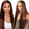 Perruque Lace Front Wig lisse pour femmes, couverture en soie haute température, Fiber chimique, cheveux longs GG