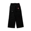 Dżinsy damskie Y2K retro swobodny gotycki moda mody nadrukowane hip-hopowe streetwearu dżinsowe spodnie z szerokimi nogawkami