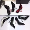 Sukienka buty designerskie buty patentowe skórzane tłysę z klamr luksusowe palce u stóp szpilka pięta impreza kostki wysoka obcasy rozmiar 34-41 H240313