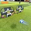 Folding Soccer Goal Portable Training Goal Mini Childrens Football Target Net Indoor Outdoor Movable Training Toy soccer ball 240301