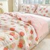 Comforters sätter blommig säng andningsbar polyester quilt king queen size sovrum sängkläder sängkläder tröstare vår sommar is coola quilt filtar yq240313