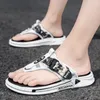 Slippers Cyytl Heren Slippers Casual Platform 2024 Zomer Sandalen Lederen Sport Mannelijke Schoen Outdoor Strand Slides Luxe Visser