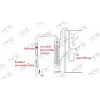 Equipamento naedióxido de carbono especial rubi backstop contador de bolhas de co2, puro feito à mão para tanque de plantas de aquário