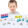 Jeu d'orthographe en bois Puzzle de lettres avec cartes Mots de vue pour enfants Jouet d'apprentissage Montessori Cadeau éducatif pour garçons et filles d'âge préscolaire 240307