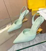 Sandales à talons hauts sculptés en cuir Nappa pour femmes, marque de mode d'été, plates, confortables, quotidiennes, décontractées, marche, EU35-43