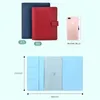 Fromthenon Macaroon Notebook Kapak Disk-Bağlı Sistem Planlayıcısı Deri Kabuk A5 Junior Boyut Günlük Kapak İş Ofis Kırtasiyesi 240311