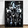 Obrazy Hr Giger Li II Plakat Plakat Horror Plakaty i druki sztuka ścienna Picture Pigal Palan Malowanie do salonu dom Deco301n