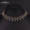 GLSEEVO Natural Fresh Water Small Pearl Necklace Luxury For Women Wedding Engagement Tassel Chain Choker Fine Jewellery GN0224 240301