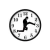 Wandklokken British Comedy Geïnspireerd Creatieve Klok Komiek Home Decor Nieuwigheid Horloge Grappig Wandelen Stil Mute289k