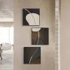 Kalligraphie moderne 3 Panels Probe abstrakte Malerei Leinwanddrucke Wandkunst Bilder für Wohnzimmer Home Decor Geometrie Licht Luxus Cuadro