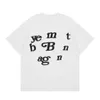 Haut surdimensionné en pur coton, T-shirt à manches courtes de marque tendance avec lettres imprimées