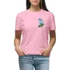 Polos femininos azul Morning Glory camiseta anime roupas de verão roupas femininas