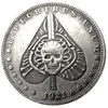 Hb56 hobo morgan dólar crânio zumbi esqueleto copiar moedas latão artesanato ornamentos decoração para casa accessories264m