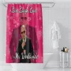 Rideaux Gaslight Gatekeep Girlboss Mr Worldwide Says to Live Laugh Love Ensemble de rideau de douche avec œillets et crochets pour décoration de salle de bain