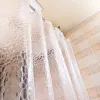 Curtains Waterproof 3D Transparent Bathroom Curtain Bathroom Shower Curtain with Hooks Thickened Bathing Sheer Wide Bath Curtain