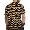 T-shirts pour hommes rétro 70S imprimé chemise de sport Vintage motif Hippie à la mode Cool homme t-shirt plage à manches courtes hauts