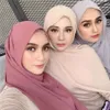 89 colori di alta qualità pianura bolla sciarpa di chiffon scialle musulmano hijab donne fascia sciarpe scialli 10 pz / lotto 201104242F
