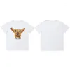 T-shirts voor heren Heren streetwear T-shirt Grappig Broodhond Grafisch shirt Zacht ademend Track Tops Tees Wit Casual T-shirt Unisex Slim Fit