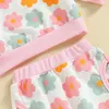 Carino stampa floreale neonate vestiti autunno bambino neonato completo set manica lunga felpa pantaloni 2 pezzi bambini 2 pezzi abiti 240313