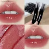 Batom Moda Ondulado Tubo Preto Lip Gloss Vidro Maquiagem Cristal Lipgloss Longa Duração Hidratante Líquido Batom Lip Tint Cosméticos 240313