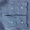 Thoms Physical Tb Four Bar Camicia di jeans blu per coppie Camicia casual a maniche lunghe Top Brownee