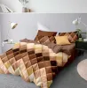 Conjunto de cama xadrez verde, com travesseiro 200x200 conjunto de tampa de edredão