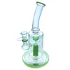 Bangs en verre capiteux Hookah/Dab Rig avec base colorée et accents Bong de 14 mm