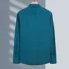 القمصان غير الرسمية للرجال 2024 الخريف الصلبة ألوان طويلة الأكمام اليابانية قميص الأعمال