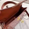 Borsa tote 10S TOP ALL fatta a mano Borsa tote Classic Noble 19CM con pelle di coccodrillo di qualità originale importata con scatola