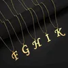 Collane con ciondolo Skyrim Acciaio inossidabile Iniziale A-Z Lettera maiuscola Collana con ciondolo per uomo Alfabeto Collane a catena con perline Gioielli di moda RegaloL242313