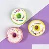 Outros suprimentos de banho Bomba Handmade Natural Fizzy Luxury Spa Fizzers Aromaterapia Cuidados Corporais Colorf Candy Donut para Crianças Drop Dhemd