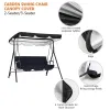 Nets 210D Waterproof Swing Cover Swing Chair Top Rain Cover RainProof Seat Cover Outdoor Garden Courtyard Swing Chair Dust Cover